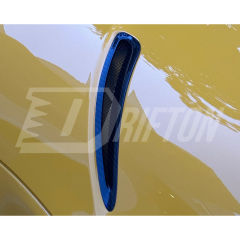 Dry Carbon Fiber Hood Vent Scoop Covers For Toyota Supra MK5 A90 A91 GR 2019-2024