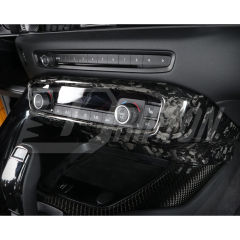 Dry Carbon Fiber Interiors Kits AC Switch Panel Cover Trim For Toyota Supra MK5 A90 A91 GR 2019-2024
