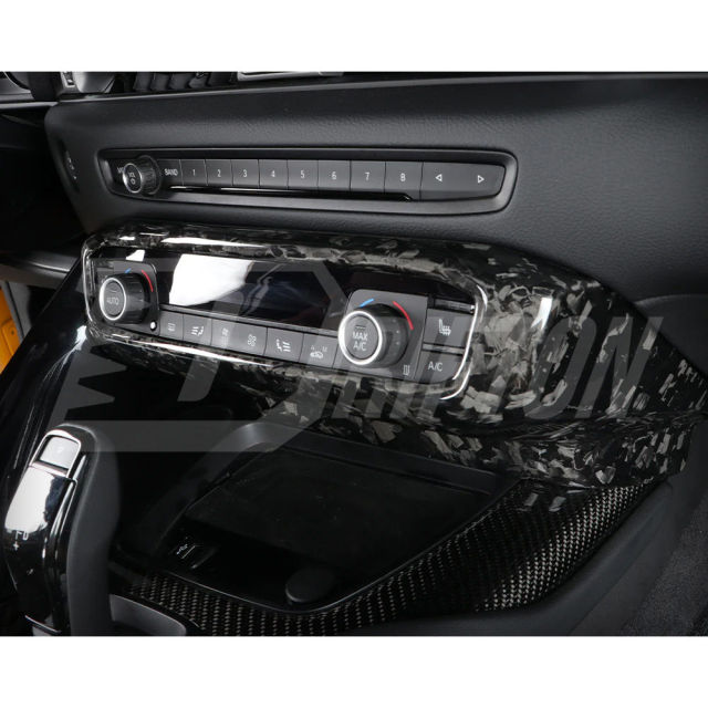 Dry Carbon Fiber Interiors Kits AC Switch Panel Cover Trim For Toyota Supra MK5 A90 A91 GR 2019-2024