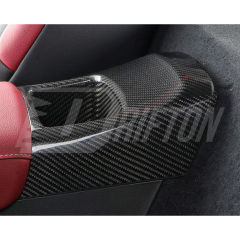 Dry Carbon Fiber Interiors Kits Armrest Box Rear Storage Cover Trim For Toyota Supra MK5 A90 A91 GR 2019-2024
