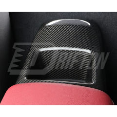 Dry Carbon Fiber Interiors Kits Armrest Box Rear Storage Cover Trim For Toyota Supra MK5 A90 A91 GR 2019-2024