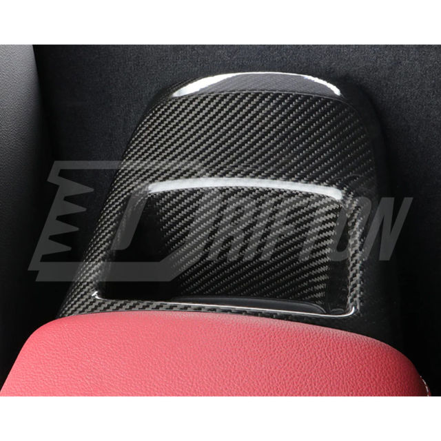Dry Carbon Fiber Interiors Kits Armrest Box Rear Storage Cover Trim For Toyota Supra MK5 A90 A91 GR 2019-2024