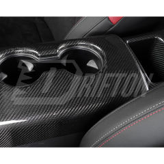 Dry Carbon Fiber Interiors Kits Armrest Cup Holder Cover For Toyota Supra MK5 A90 A91 GR 2019-2024