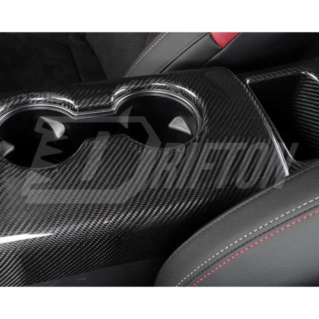 Dry Carbon Fiber Interiors Kits Armrest Cup Holder Cover For Toyota Supra MK5 A90 A91 GR 2019-2024