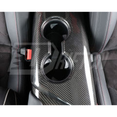 Dry Carbon Fiber Interiors Kits Armrest Cup Holder Cover For Toyota Supra MK5 A90 A91 GR 2019-2024