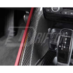Dry Carbon Fiber Interiors Kits Center Console Side Panel Cover For Toyota Supra MK5 A90 A91 GR 2019-2024