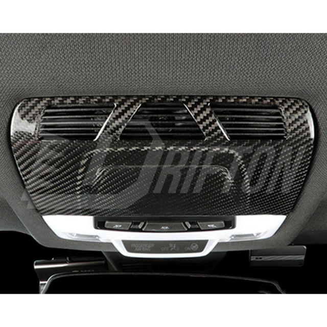 Dry Carbon Fiber Interiors Kits Reading Light Trim Cover For Toyota Supra MK5 A90 A91 GR 2019-2024