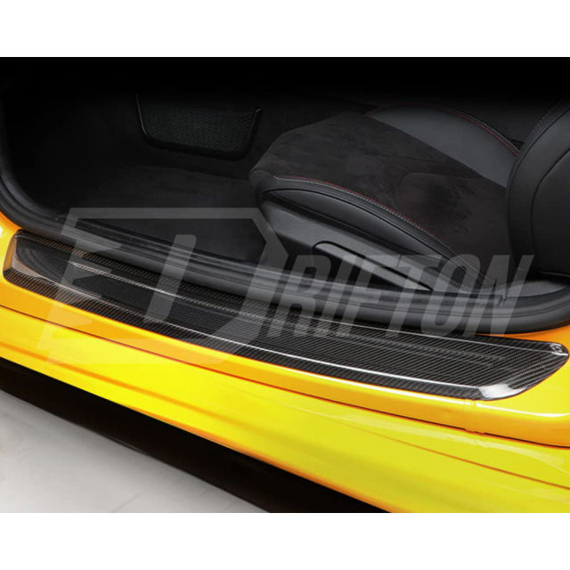 Dry Carbon Fiber Interiors Kits Side Door Sills Cover For Toyota Supra MK5 A90 A91 GR 2019-2024
