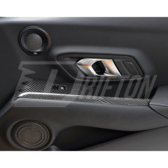 Dry Carbon Fiber Interiors Kits Window Switch Panel Cover Trim For Toyota Supra MK5 A90 A91 GR 2019-2024