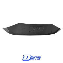 Dry Carbon Fiber Trunk Central Trim License Plate For Alfa Romeo Giulia Quadrifoglio 2016-2023