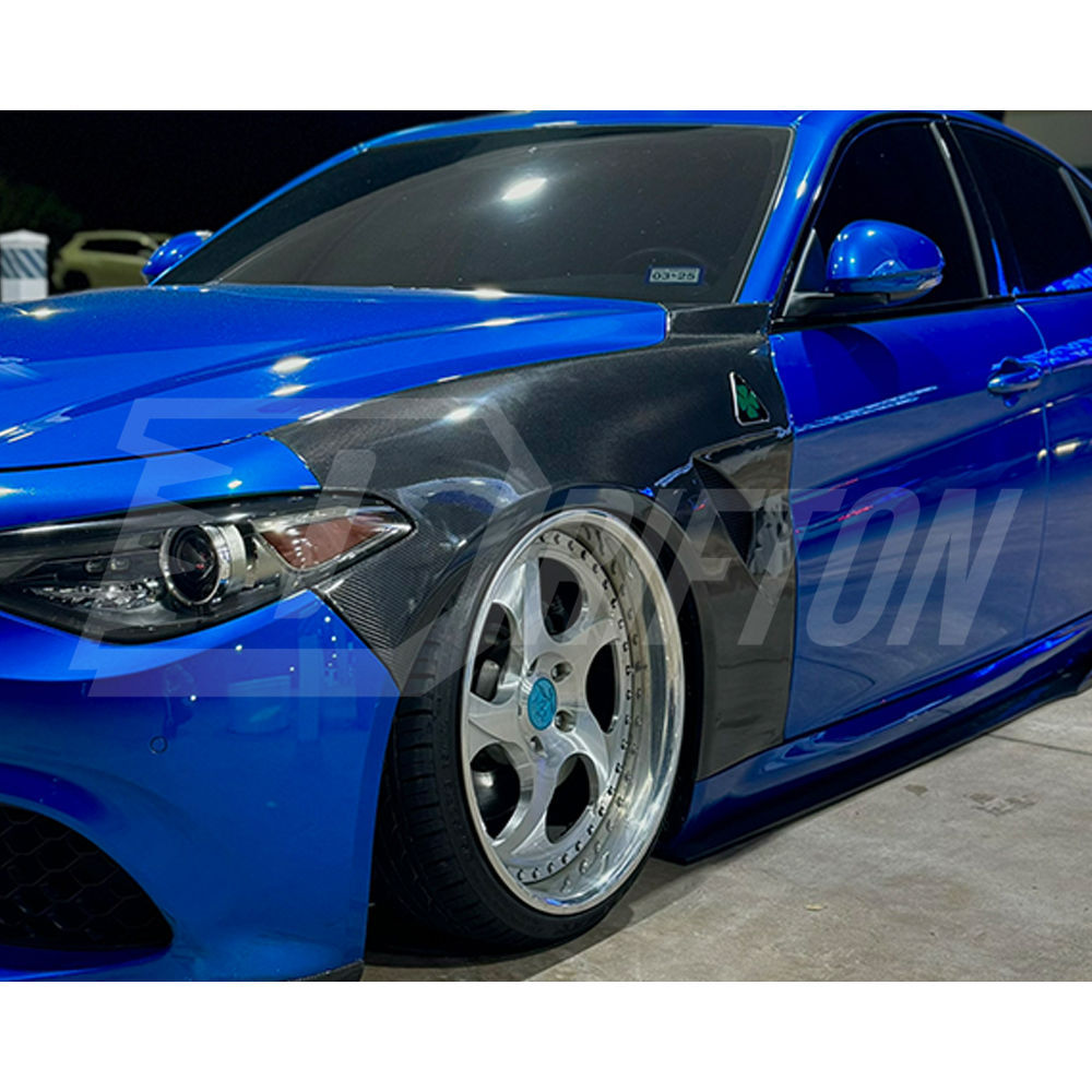 GTAM Style Carbon Fiber Fender For Alfa Romeo Giulia 2016-2023