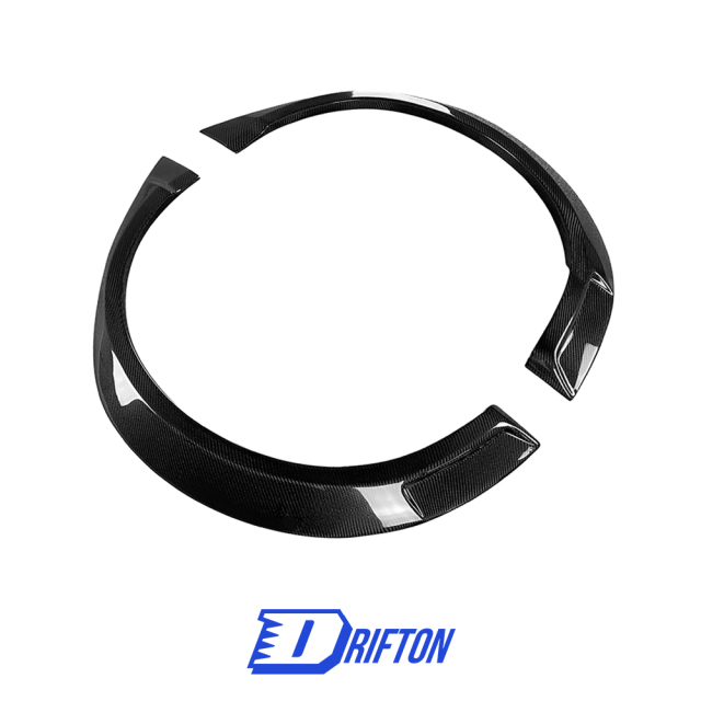 GTAM Style Carbon Fiber Rear Fender Wheel Flare Trim For Alfa Romeo Giulia 2016-2023