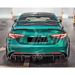 GTAM Style Carbon Fiber Rear Fender Wheel Flare Trim For Alfa Romeo Giulia 2016-2023