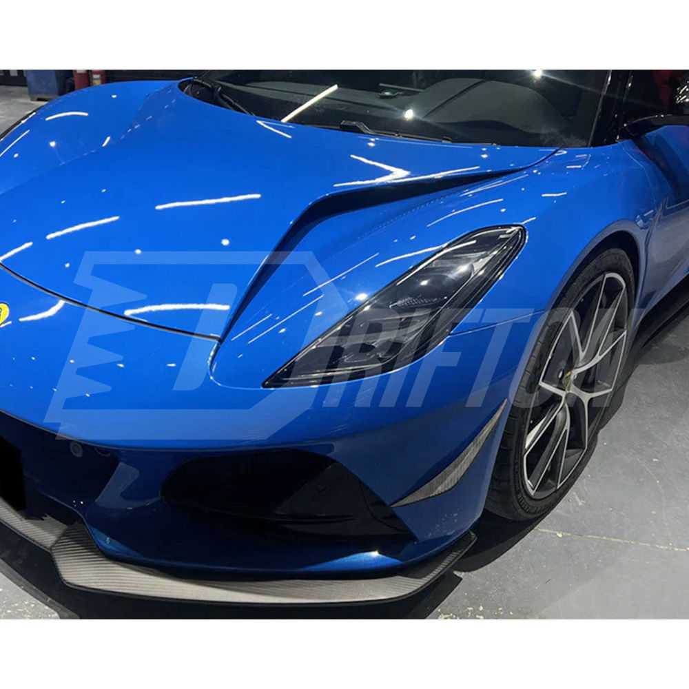 OD Style Dry Carbon Fiber Front Bumper Canards For Lotus Emira