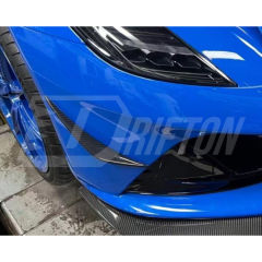 OD Style Dry Carbon Fiber Front Bumper Canards For Lotus Emira