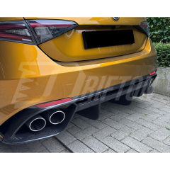 OEM Style Carbon Fiber Rear Diffuser For Alfa Romeo Giulia Quadrifoglio 2016-2023