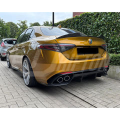 OEM Style Carbon Fiber Rear Diffuser For Alfa Romeo Giulia Quadrifoglio 2016-2023