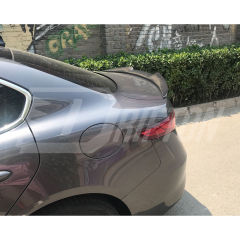 Quadrifoglio Style Carbon Fiber Rear Trunk Wing Spoiler For Alfa Romeo Giulia 2016-2023