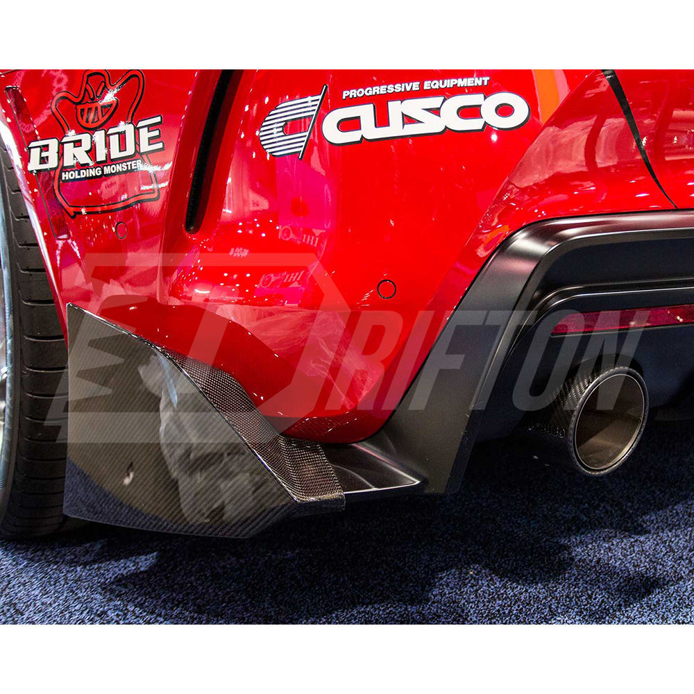 TRD Style Carbon Fiber Rear Spats For Toyota Supra MK5 A90 A91 GR 2019-2024
