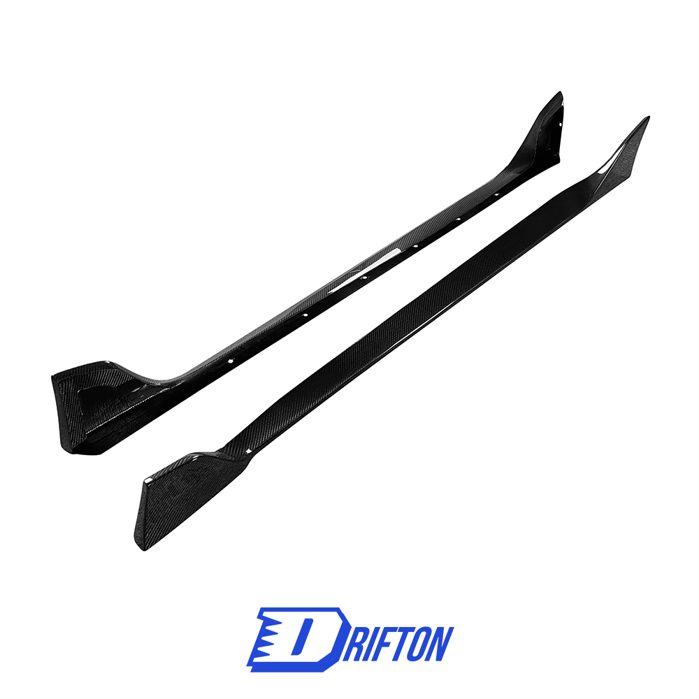 TRD Style Carbon Fiber Side Skirt For Toyota Supra MK5 A90 A91 GR 2019-2024