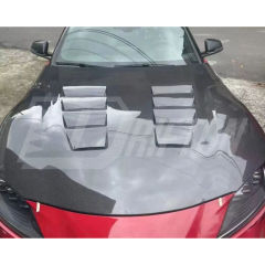 Vented Style Carbon Fiber Hood For Toyota Supra MK5 A90 A91 GR 2019-2024