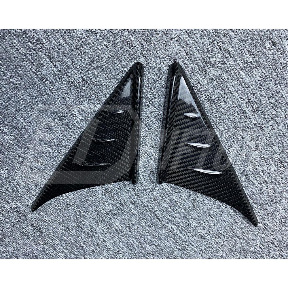 Dry Carbon Fiber  A-pillar Triangle Window Trim Cover For Toyota GR Supra A90 A91 MK5 2019-2024