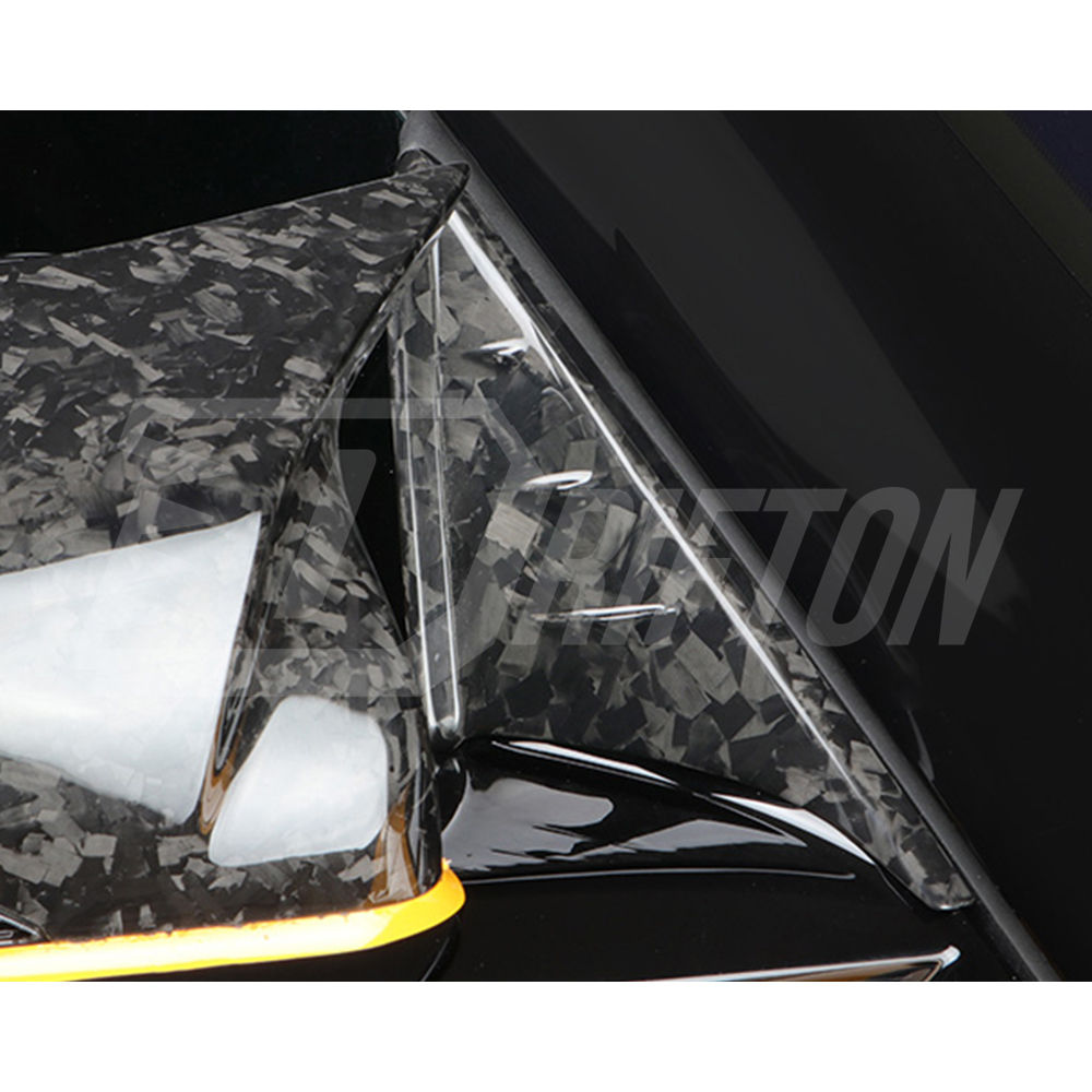Dry Carbon Fiber  A-pillar Triangle Window Trim Cover For Toyota GR Supra A90 A91 MK5 2019-2024