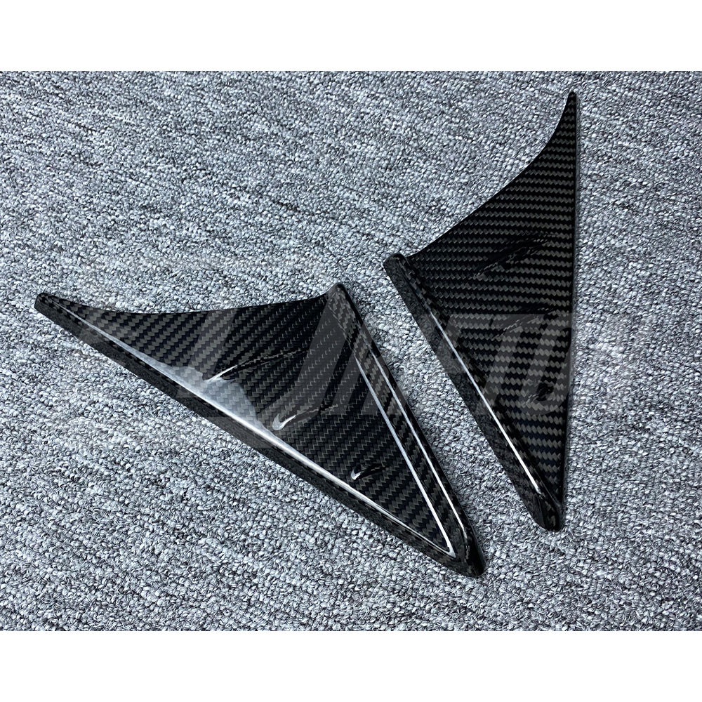 Dry Carbon Fiber  A-pillar Triangle Window Trim Cover For Toyota GR Supra A90 A91 MK5 2019-2024