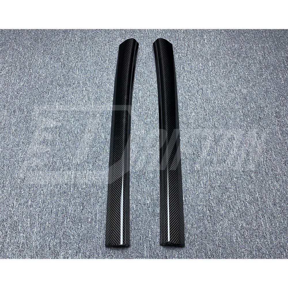 Dry Carbon Fiber Door Sill Pedal Strip For Toyota GR Supra A90 A91 MK5 2019-2024