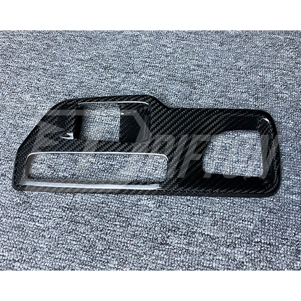 Dry Carbon Fiber Interiors Kits Gear Shift Panel Trim Cover For Toyota GR Supra A90 A91 MK5 2019-2024