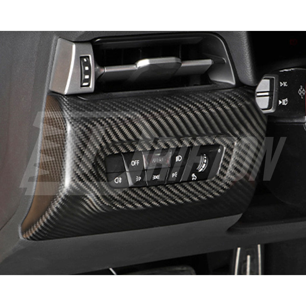 Dry Carbon Fiber Interiors Kits Headlight Power Switch Panel Cover For Toyota GR Supra A90 A91 MK5 2019-2024