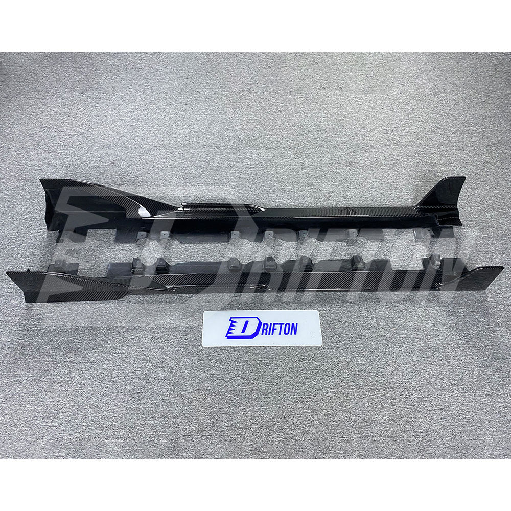Toms Style Carbon Fiber Side Skirt For Toyota Supra MK5 A90 A91 GR 2019-2024
