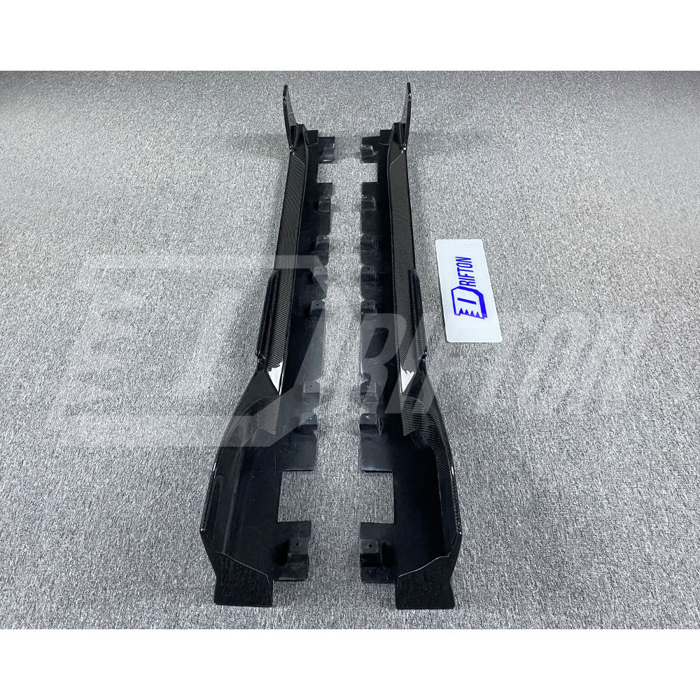 Toms Style Carbon Fiber Side Skirt For Toyota Supra MK5 A90 A91 GR 2019-2024