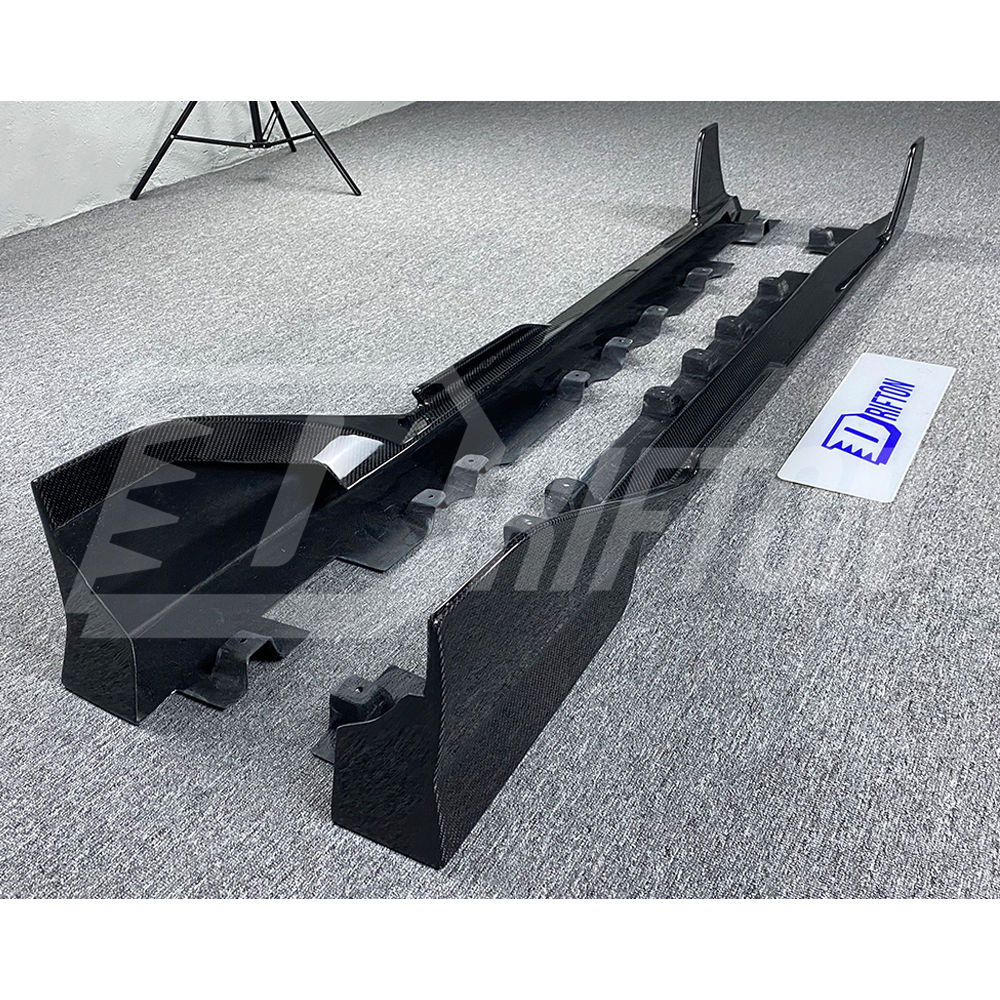 Toms Style Carbon Fiber Side Skirt For Toyota Supra MK5 A90 A91 GR 2019-2024