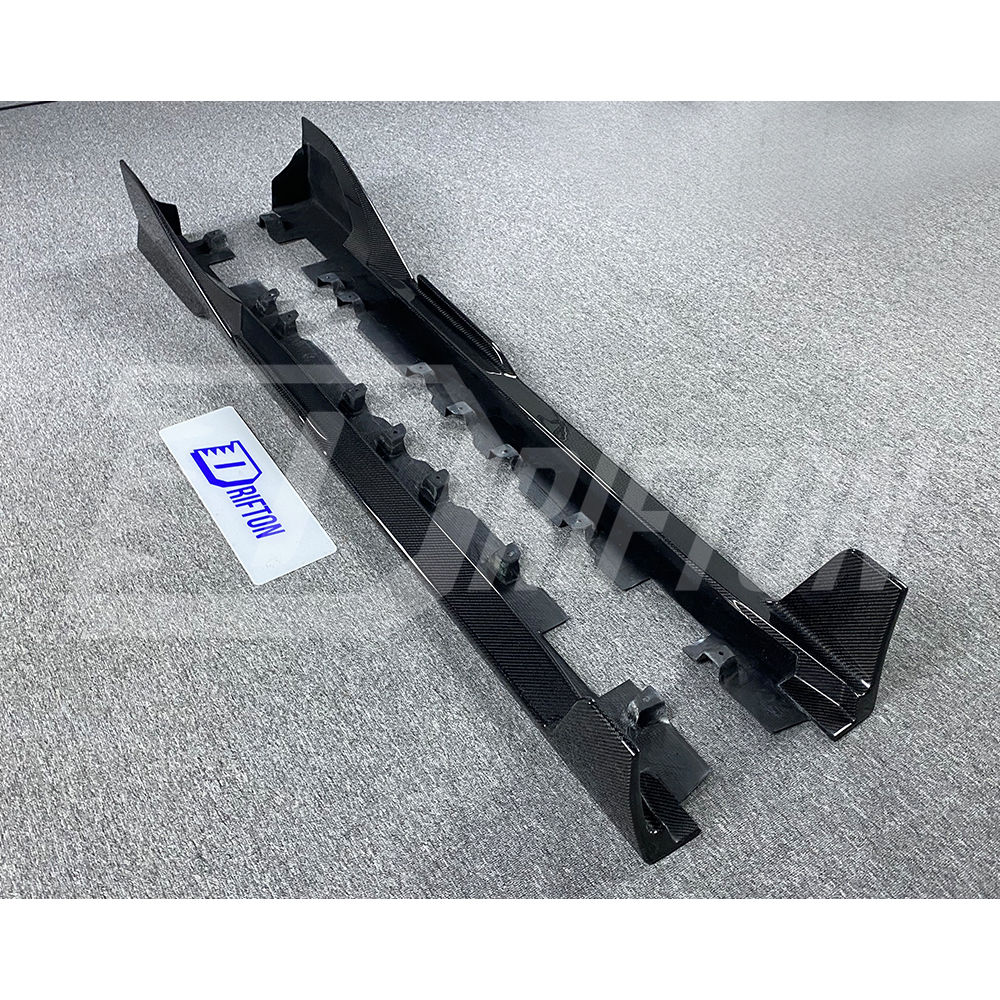 Toms Style Carbon Fiber Side Skirt For Toyota Supra MK5 A90 A91 GR 2019-2024