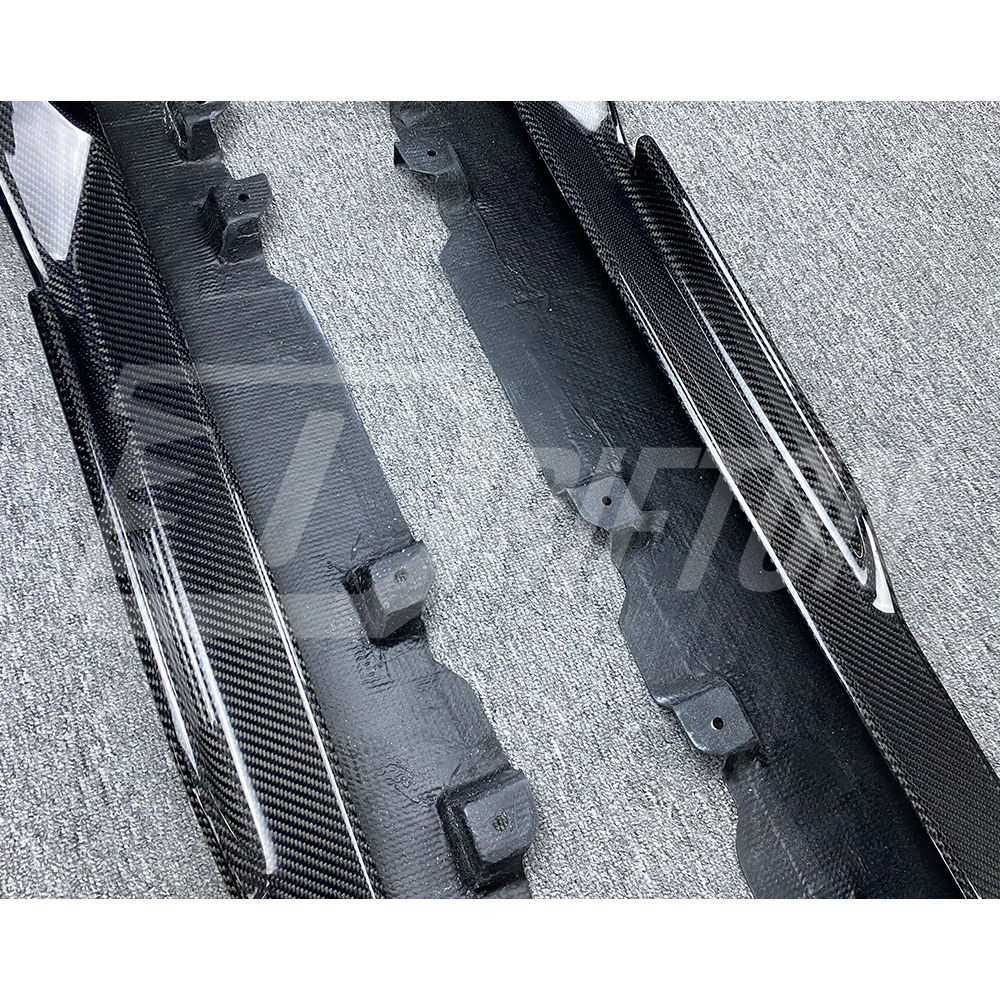 Toms Style Carbon Fiber Side Skirt For Toyota Supra MK5 A90 A91 GR 2019-2024