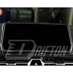 Dry Carbon Fiber Center Interiors Kits Console Screen Trim Frame Cover For Toyota GR Supra A90 A91 MK5 2019-2024