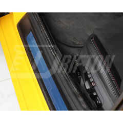 Dry Carbon Fiber Door Sill Pedal Strip For Toyota GR Supra A90 A91 MK5 2019-2024