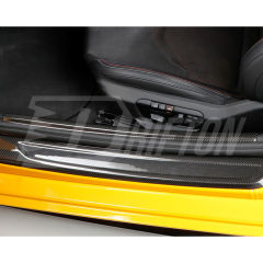 Dry Carbon Fiber Door Sill Pedal Strip For Toyota GR Supra A90 A91 MK5 2019-2024