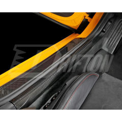 Dry Carbon Fiber Door Sill Pedal Strip For Toyota GR Supra A90 A91 MK5 2019-2024