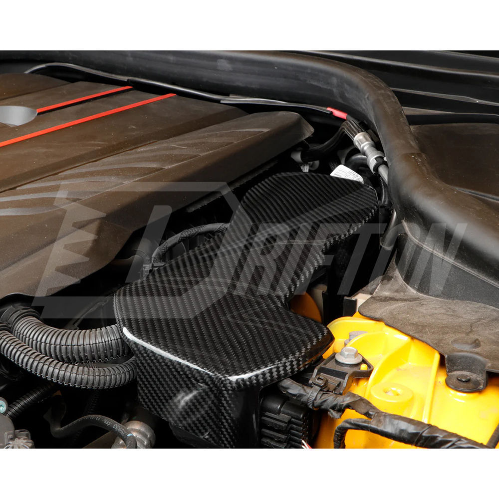 Dry Carbon Fiber Engine Bay Wire Protection Cover Trim For Toyota GR Supra A90 A91 MK5 2019-2024