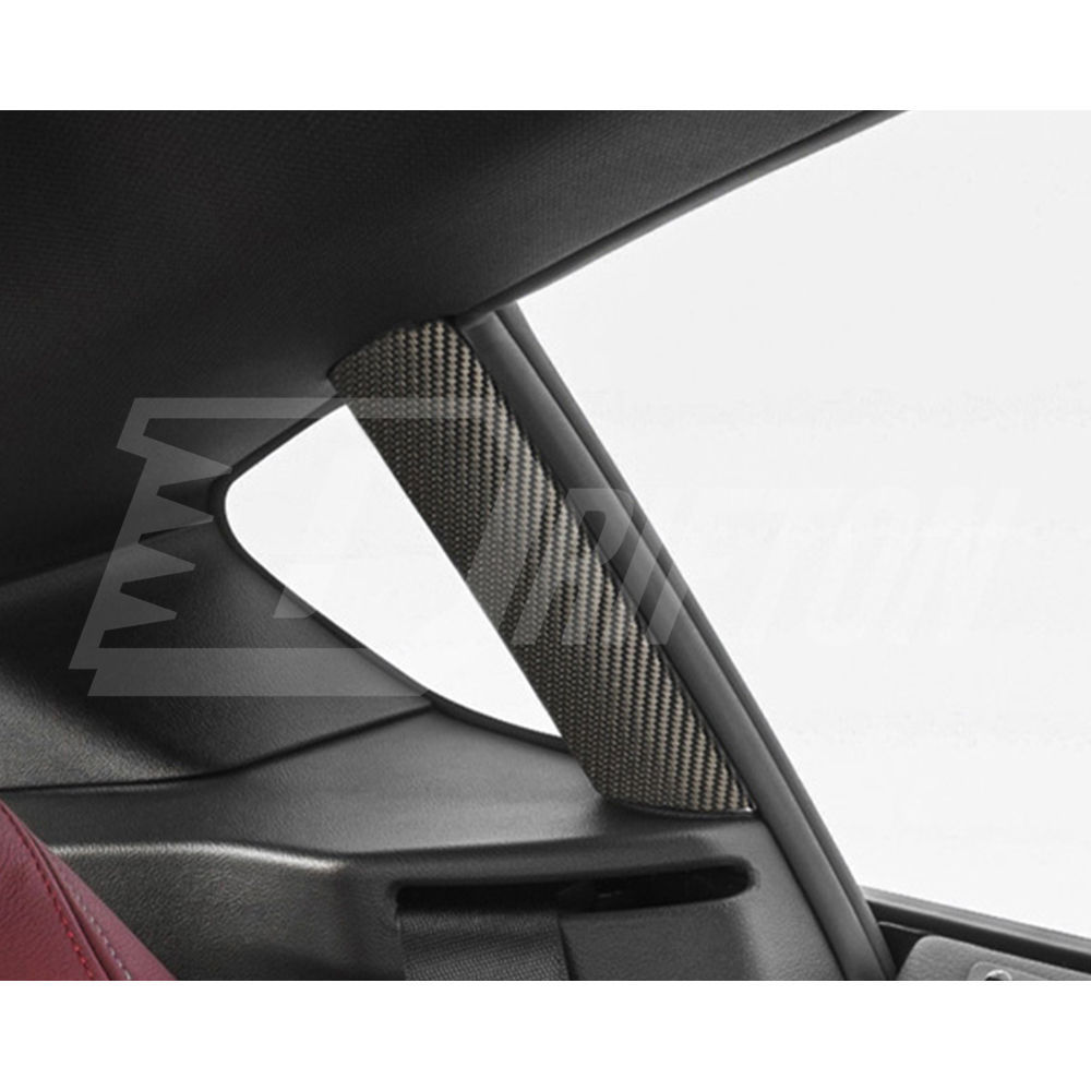 Dry Carbon Fiber Interiors Kits B-pillar Cover Trim For Toyota GR Supra A90 A91 MK5 2019-2024