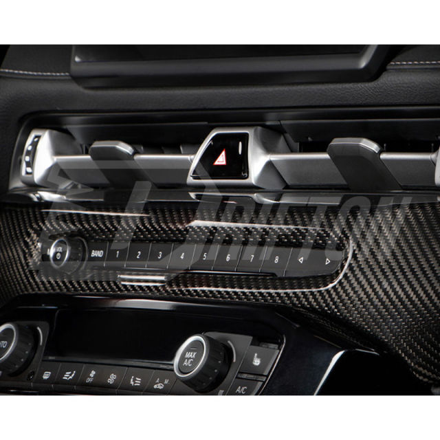 Dry Carbon Fiber Interiors Kits Dashboard Cover Passenger Side Trim For Toyota GR Supra A90 A91 MK5 2019-2024