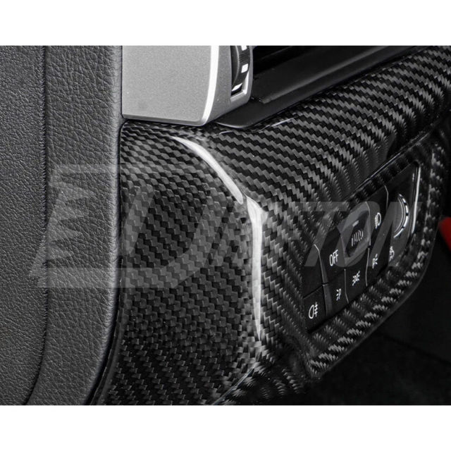 Dry Carbon Fiber Interiors Kits Headlight Power Switch Panel Cover For Toyota GR Supra A90 A91 MK5 2019-2024