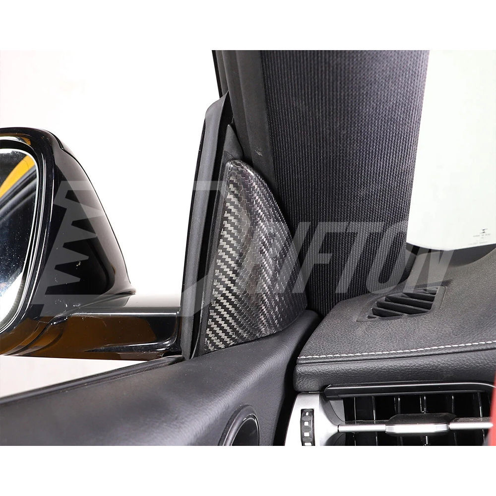 Dry Carbon Fiber Interiors Kits Triangle Cover For Toyota GR Supra A90 A91 MK5 2019-2024
