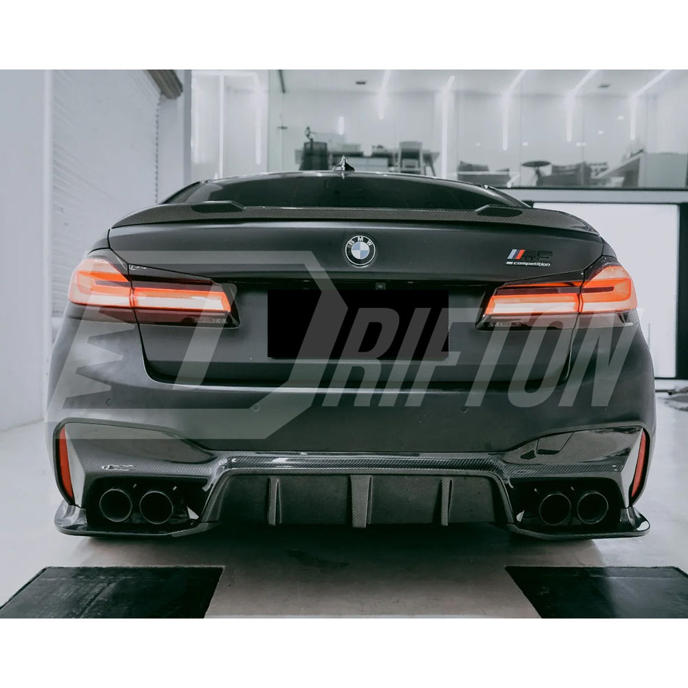3D Style Carbon Fiber Rear Diffuser For BMW 5 Series F90 M5 2017-2023