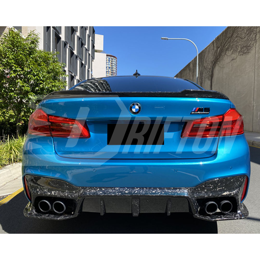 3D Style Carbon Fiber Rear Diffuser For BMW 5 Series F90 M5 2017-2023