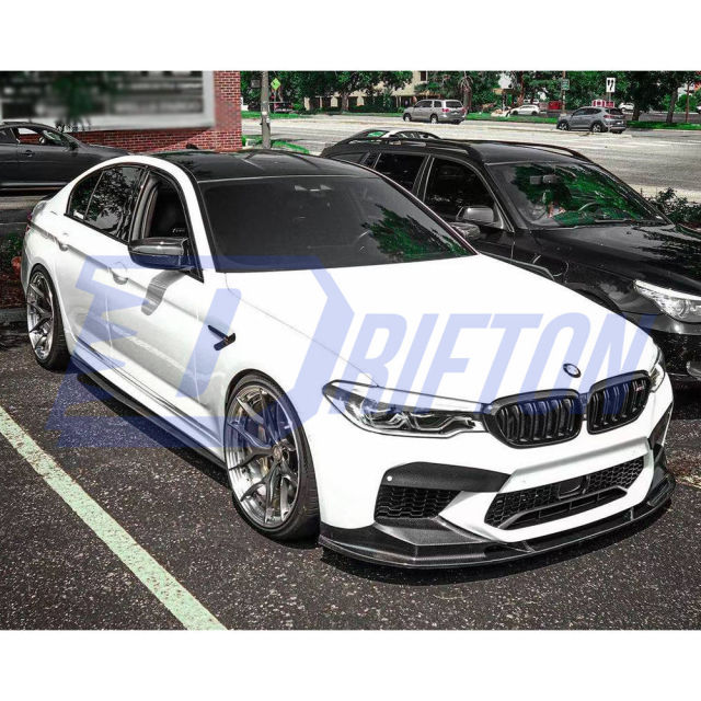 3D Style Carbon Fiber Front Lip For BMW F90 M5 2017-2019