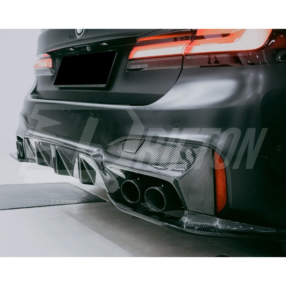 3D Style Carbon Fiber Rear Diffuser For BMW 5 Series G30 G38 2017-2023