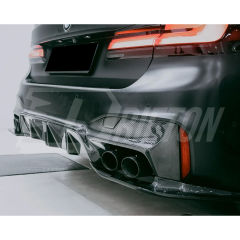 3D Style Carbon Fiber Rear Diffuser For BMW 5 Series G30 G38 2017-2023